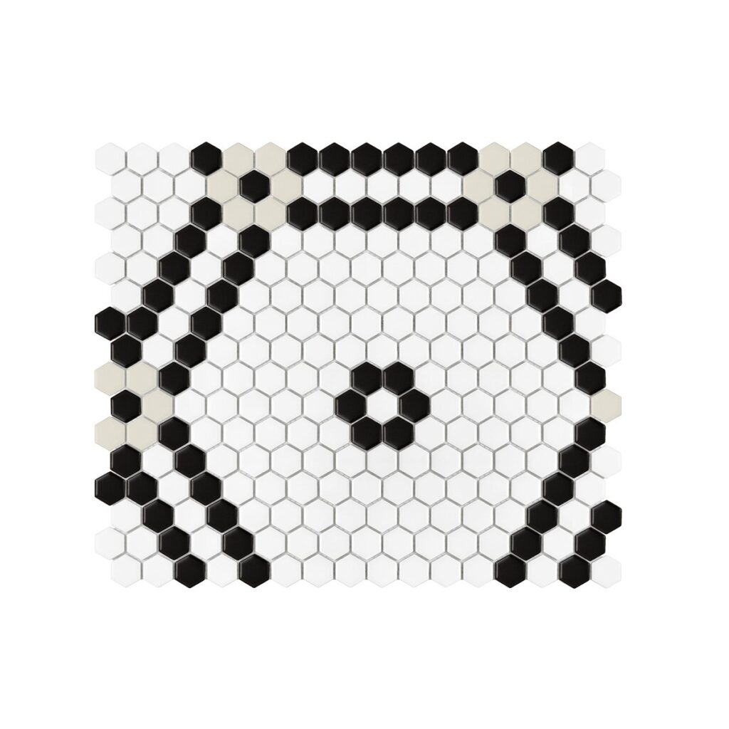 Mini Hexagon Doublehex Black matt