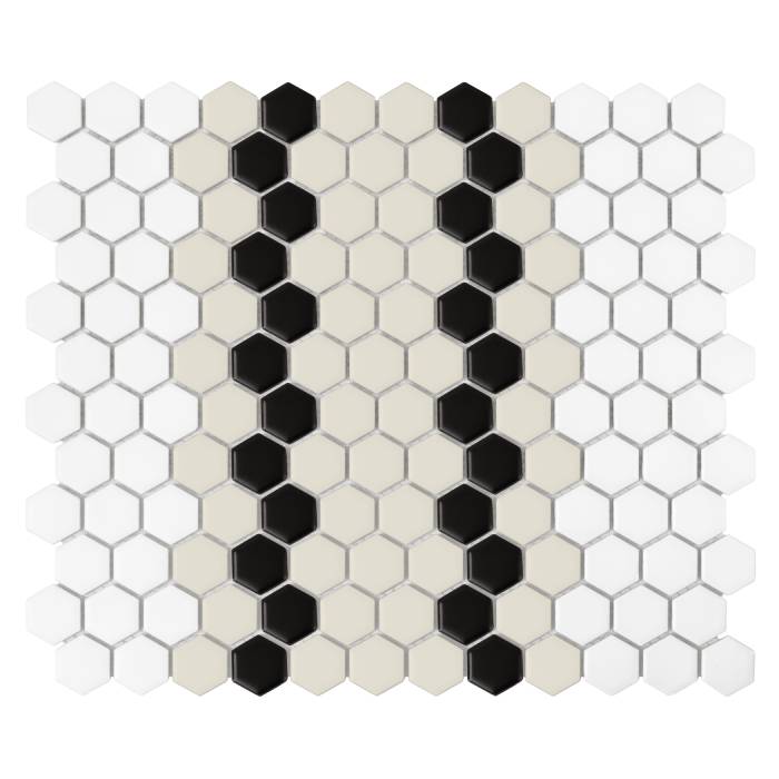 Mini Hexagon Stripe 5.1.C matt