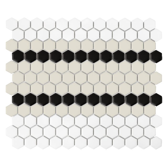 Mini Hexagon Stripe 5.C matt